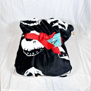 Disneys Nightmare Before Christmas Jack Skellington 60x70 Plush Throw Blanket